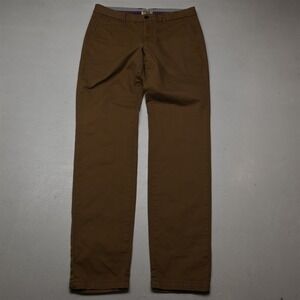 Perk 32x34 Tan Brown Stretch Slim Chino Mens Pants